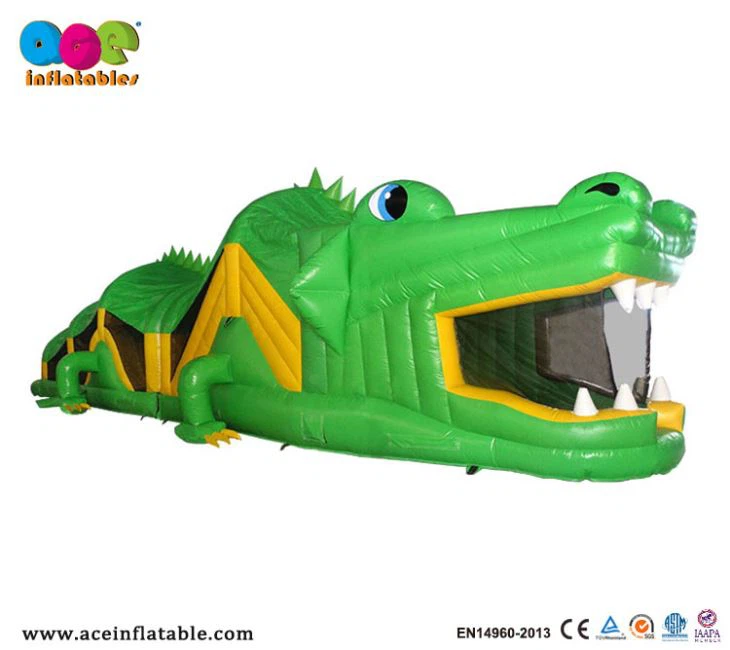 Outdoor Funny Crocodile Inflatable Course With Great Ideas