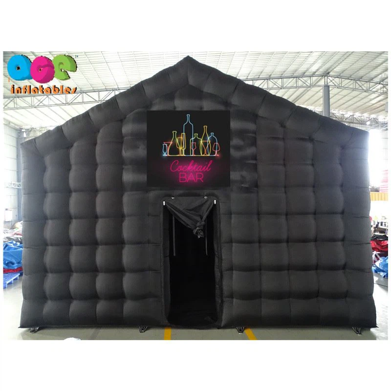 aufblasbares schwarzes Partyzelt